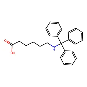 6-(Tritylamino)caproic acid structure