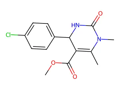 Methyl 6-(4-chlorophenyl)-3,4-dimethyl-2-oxo-1,6-dihydropyrimidine-5-carboxylate structure