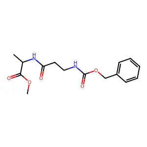 methyl N-[(benzyloxy)carbonyl]-beta-alanylalaninate structure