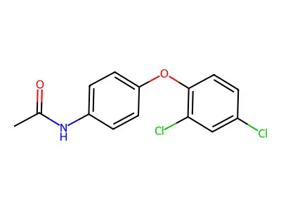 N-(4-(2,4-Dichlorophenoxy)phenyl)acetamide structure