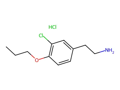 2-(3-Chloro-4-propoxy-phenyl)-ethylamine hydrochloride structure