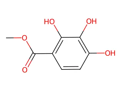 Methyl 2,3,4-trihydroxybenzoate structure