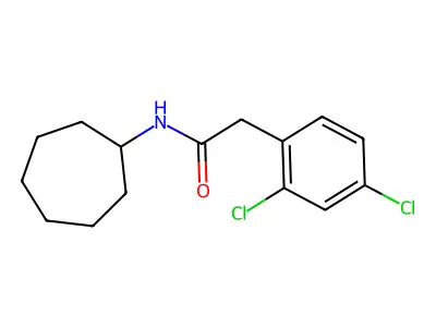 N-环庚基-2-(2,4-二氯苯基)乙酰胺 structure