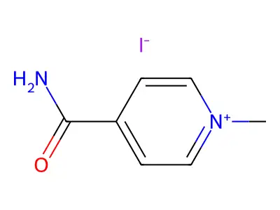 4-Carbamoyl-1-methylpyridin-1-ium iodide structure
