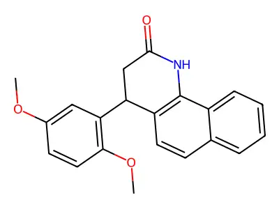 4-(2,5-dimethoxyphenyl)-3,4-dihydrobenzo[h]quinolin-2(1H)-one structure
