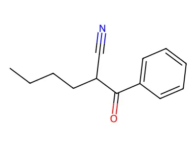 2-Benzoylhexanenitrile structure