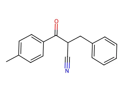 2-Benzyl-3-(4-methylphenyl)-3-oxopropanenitrile structure