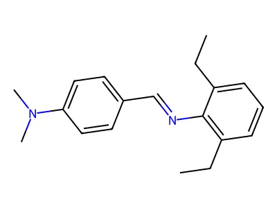 2,6-Diethyl-N-(4-(dimethylamino)benzylidene)aniline structure