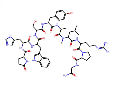 [D-Ala6, N-Me-Leu7]-LH-RH structure