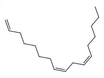 Heptadeca-1,8,11-triene structure