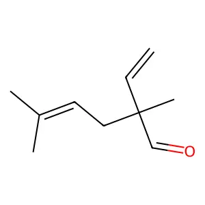 2,5-Dimethyl-2-vinyl-4-hexenal structure