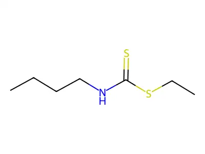 Ethyl butyldithiocarbamate structure