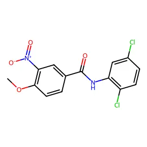 N-(2,5-二氯苯基)-4-甲氧基-3-硝基苯甲酰胺 structure