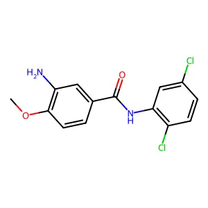 3-amino-N-(2,5-dichlorophenyl)-4-methoxybenzamide structure