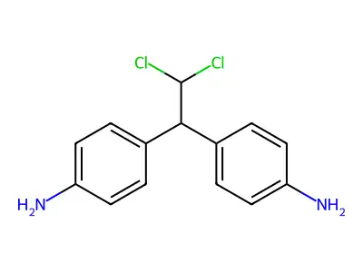 Benzenamine, 4,4'-(2,2-dichloroethylidene)bis- structure