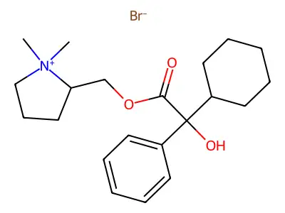Oxypyrronium bromide structure