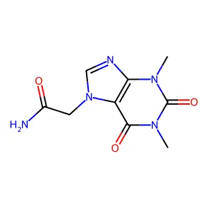 1,2,3,6-Tetrahydro-1,3-dimethyl-2,6-dioxo-7H-purine-7-acetamide structure