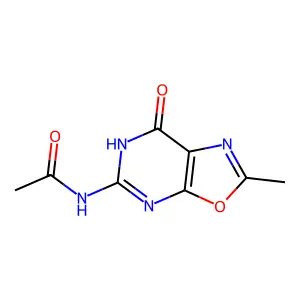 N-(2-methyl-7-oxo-6H-[1,3]oxazolo[5,4-d]pyrimidin-5-yl)acetamide structure