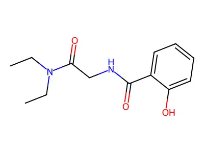 Benzamide, N-(2-(diethylamino)-2-oxoethyl)-2-hydroxy- structure