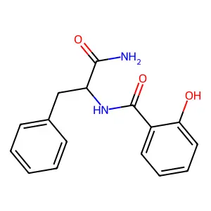 Benzenepropanamide, alpha-((2-hydroxybenzoyl)amino)- structure