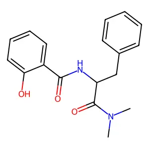 Benzenepropanamide, N,N-dimethyl-alpha-((2-hydroxybenzoyl)amino)- structure