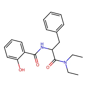 Benzenepropanamide, N,N-diethyl-alpha-((2-hydroxybenzoyl)amino)- structure