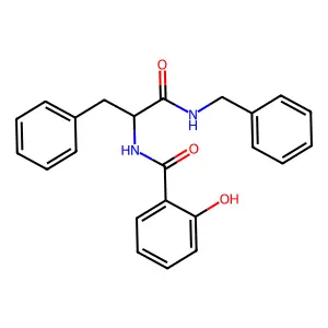 Benzenepropanamide, alpha-((2-hydroxybenzoyl)amino)-N-(phenylmethyl)- structure