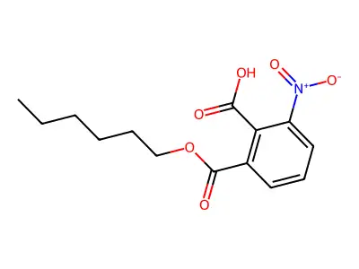 Hexyl 3-nitrophthalate structure