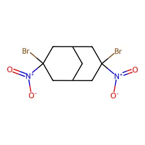 3,7-Dibromo-3,7-dinitrobicyclo[3.3.1]nonane structure