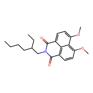 2-(2-ethylhexyl)-6,7-dimethoxy-1H-benz(de)isoquinoline-1,3(2H)-dione structure