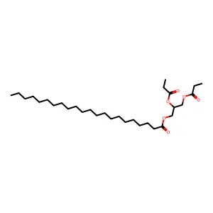 2,3-Dipropionyloxypropyl docosanoate structure