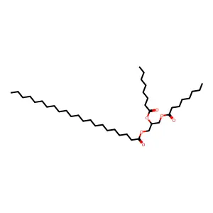 2,3-Bis((1-oxooctyl)oxy)propyl docosanoate structure