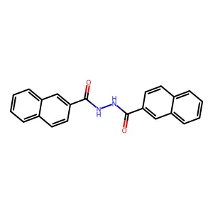 2-Naphthalenecarboxylic acid, 2-(2-naphthalenylcarbonyl)hydrazide structure