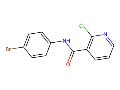 N-(4-bromophenyl)-2-chloronicotinamide structure
