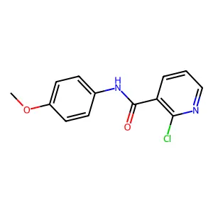 2-Chloro-N-(4-methoxyphenyl)-3-pyridinecarboxamide structure