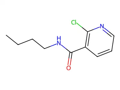 3-Pyridinecarboxamide, N-butyl-2-chloro- structure