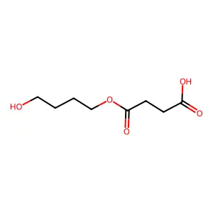 (4-Hydroxybutyl) hydrogen succinate structure