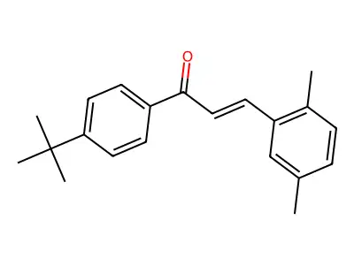 1-(4-Tert-butylphenyl)-3-(2,5-dimethylphenyl)prop-2-en-1-one structure