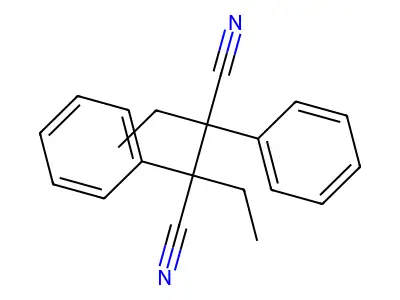 2,3-Diethyl-2,3-diphenylsuccinonitrile structure