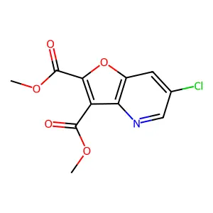 Dimethyl 6-chlorofuro[3,2-b]pyridine-2,3-dicarboxylate structure