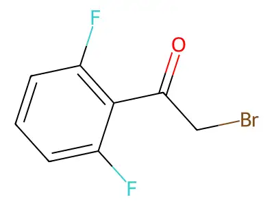 2,6-Difluorophenacyl bromide structure