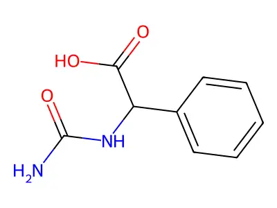 2-(Carbamoylamino)-2-phenylacetic acid structure