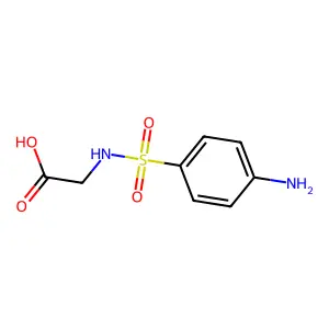 (4-Amino-benzenesulfonylamino)-acetic acid structure