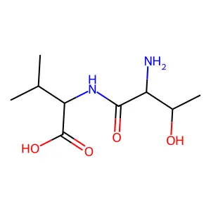 2-[(2-Amino-3-hydroxybutanoyl)amino]-3-methylbutanoic acid structure