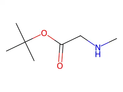 Tert-butyl 2-(methylamino)acetate structure