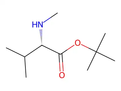 Tert-butyl 3-methyl-2-methylamino-butanoate structure
