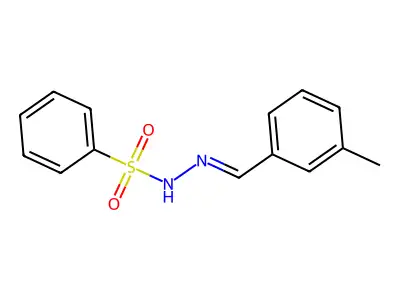 N-[(E)-(3-methylphenyl)methylideneamino]benzenesulfonamide structure
