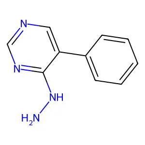 4-Hydrazino-5-phenylpyrimidine structure