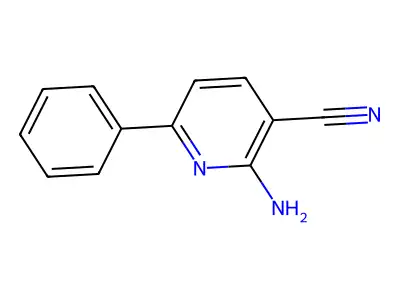 2-Amino-6-phenylnicotinonitrile structure