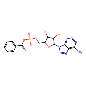 5'-Benzoylphosphoadenosine structure